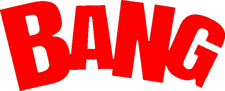 Comic BANG sound-effect sticker
