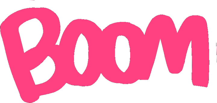 Comic BOOM sound-effect sticker